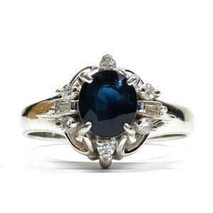 Sapphire 1.04ct Platinum Ring